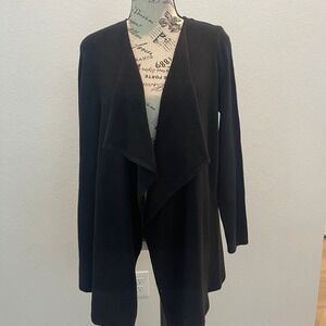 STOOSH Cozy Collection Womens XL‎ Black Long Sleeve Open Front Cardigan